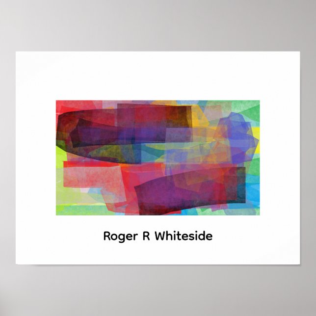 Abstraktion von Roger R Whiteside Druck Poster (Vorne)
