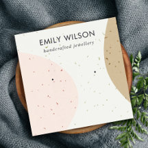 ABSTRCT-KERAMIK BLUSH OCHRE STUD-EARRING-ANZEIGE