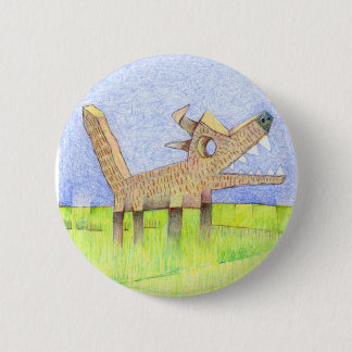 Abstreifenhund Button