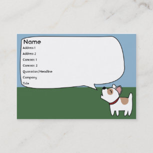 Abstreifenhund - mollig visitenkarte