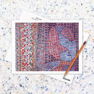 Abstruse Abstrakt Mosaic Paul Klee Postkarte