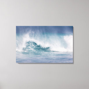 Absturz der Blauen Welle, Maui, Hawaii, USA Leinwanddruck