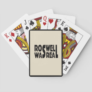 Absturz des außerirdischen Raumschiffs in Roswell  Spielkarten