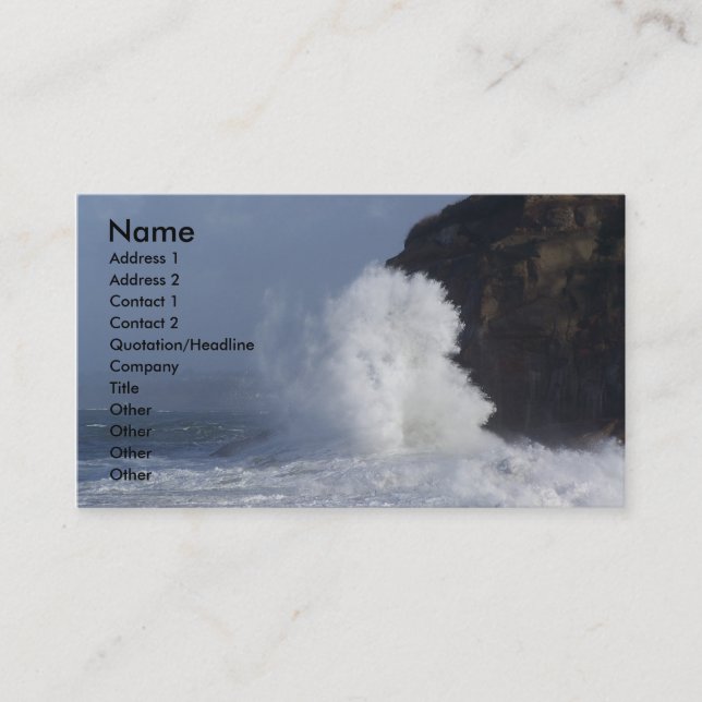 Absturz Visitenkarte (Vorderseite)