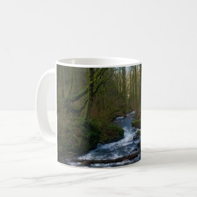 Absturz von Bridal Veil Falls, OR Kaffeetasse (Vorderseite Links)
