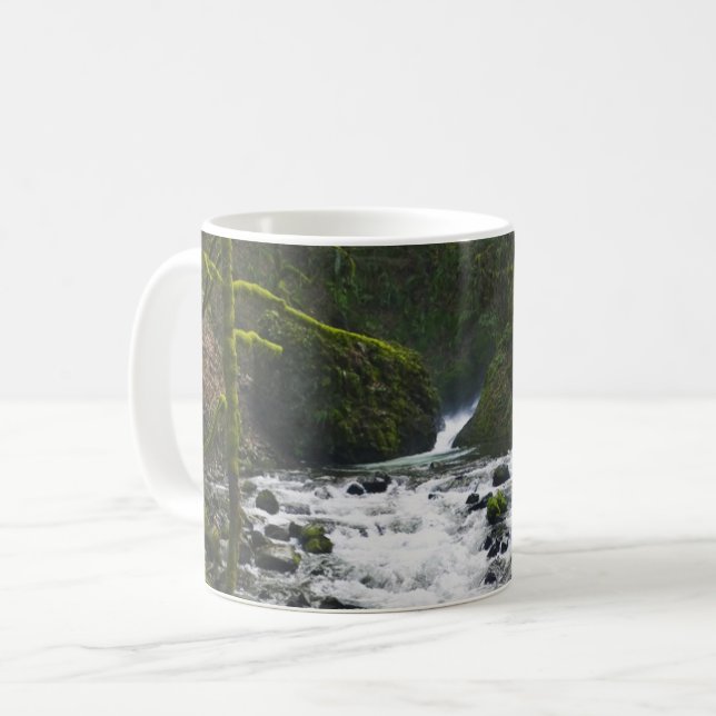 Absturz von Bridal Veil Falls, OR Kaffeetasse (Vorderseite Links)