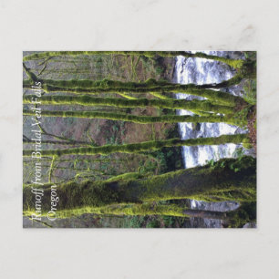 Absturz von Bridal Veil Falls, OR Postkarte