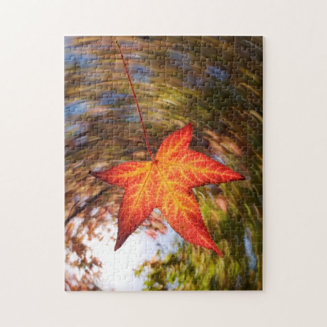 Absturz von einem Baum im Herbst Puzzle (Vertikal)