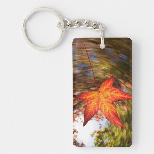Absturz von einem Baum im Herbst Schlüsselanhänger (Vorderseite)
