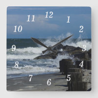 Abstürze an der Falten-Wall-Uhr