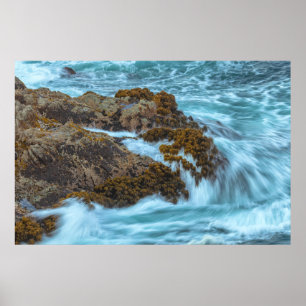 Abstürze an der Rocky Shoreline Poster