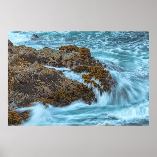 Abstürze an der Rocky Shoreline Poster (Vorne)