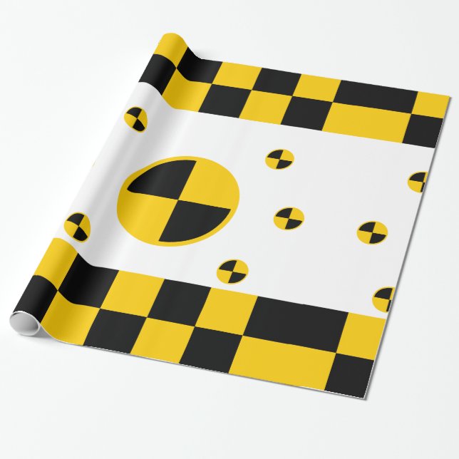 Absturzprüfzeichen Geschenkpapier (Ungerollt)