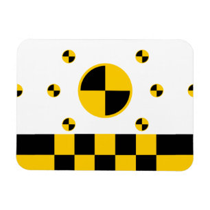 Absturzprüfzeichen Magnet