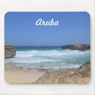 Absturzwellen in Boca Keto in Aruba Mousepad