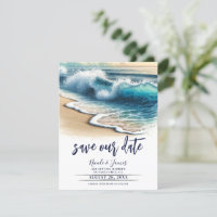 Absturzwellen Küstengebiete Save the Date Foto
