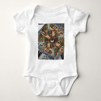 absurd design t-shirt full flagged  baby strampler