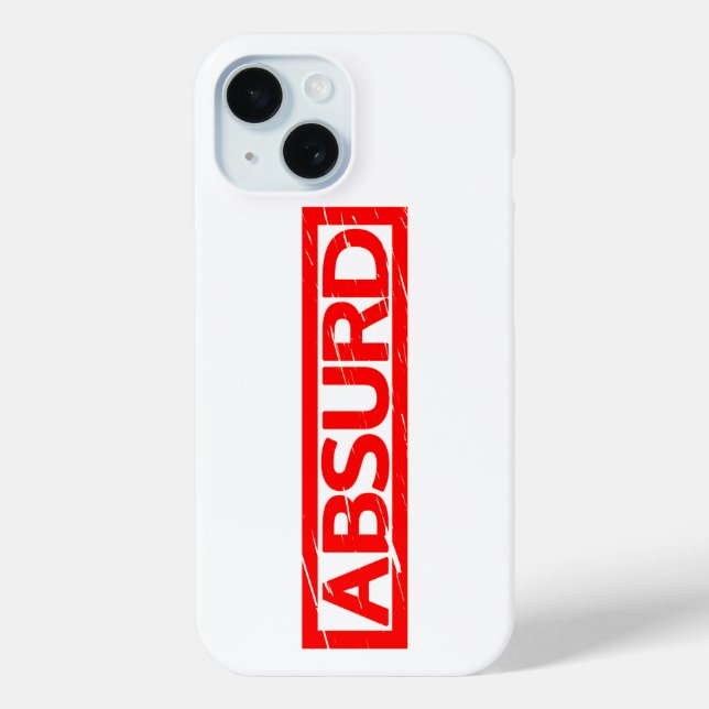 Absurde Briefmarke Case-Mate iPhone Hülle (Rückseite)