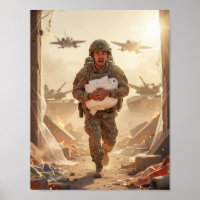 Absurde Tapferkeit am Rande des Ruins Poster