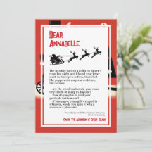 Absurdist Dada Brief von Santa