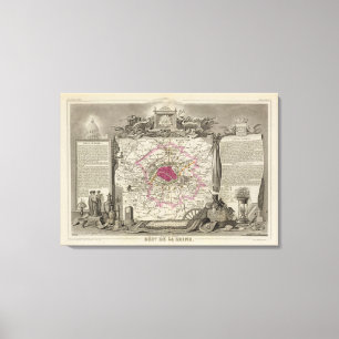 Abt.-De-La die Seine Leinwanddruck