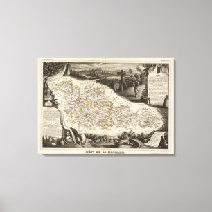 Abt. von Mosel Leinwanddruck