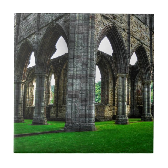 Abtei ancient Tintern, Zisterzienserkloster, Wales Fliese (Vorderseite)