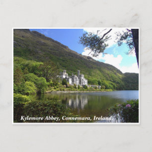 Abtei Kylemore, Connemara Szenerie Co. Galway Postkarte