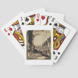 Abtei Rievaulx, North Yorkshire, 1854 (sepia Foto Spielkarten