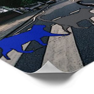 Abtei-Straßen-Katzen-Plakat Poster