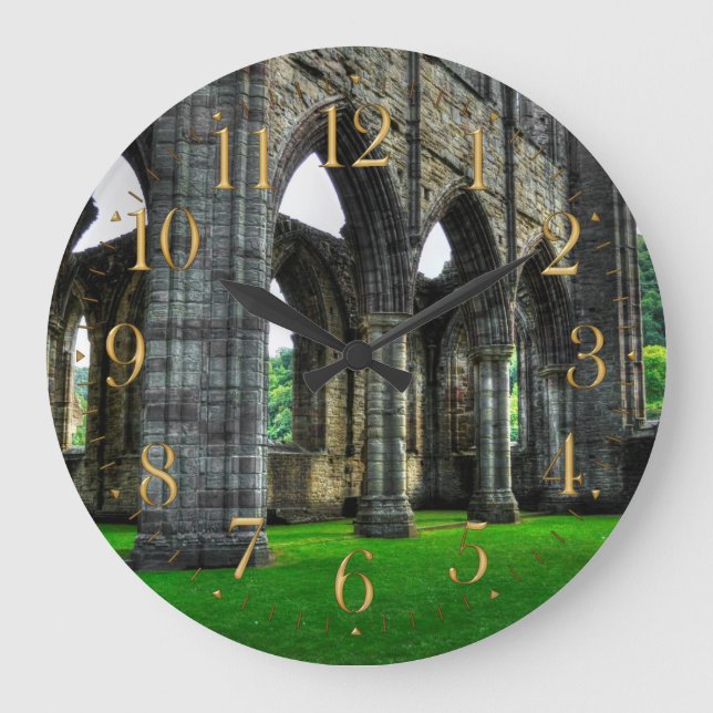 Abtei Tintern, Zisterzienserkloster, Wales Große Wanduhr (Vorderseite)