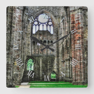 Abtei Tintern, Zisterzienserkloster, Wales Quadratische Wanduhr
