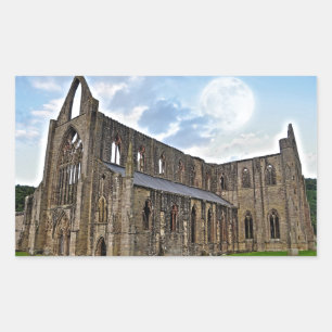 Abtei Tintern, Zisterzienserkloster, Wales Rechteckiger Aufkleber