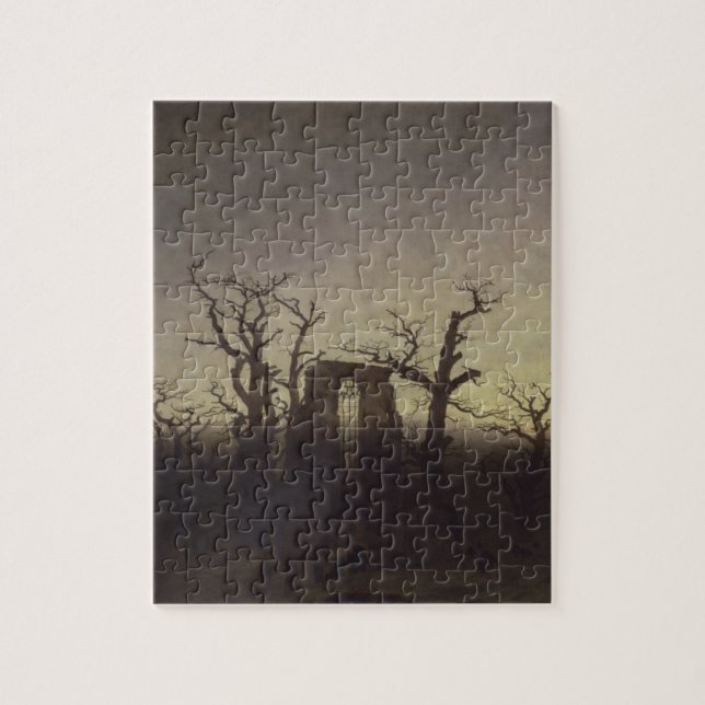 Abtei unter Oak Trees von Caspar David Friedrich Puzzle (Vertikal)