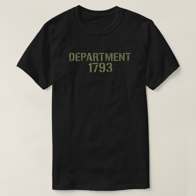 Abteilung 1793 Dunkel T-Shirt (Design vorne)