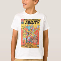 Abteilung der Fähigkeit scherzt Superheldt-shirt