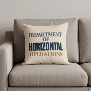 Abteilung für horizontale Operationen Lustig Kissen