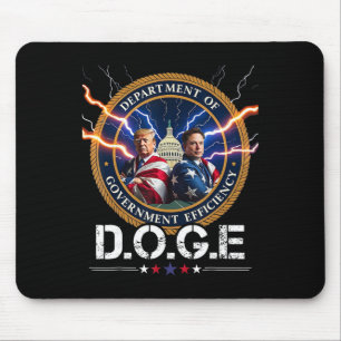 Abteilung für Regierungseffizienz Doge Trump 47t Mousepad