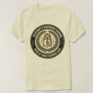 Abteilung für verlorene Passwörter Lustiger IT-Sup T-Shirt