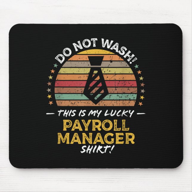 Abteilung Gehaltsverwaltung Funny Quote Grafik Mousepad (Vorne)
