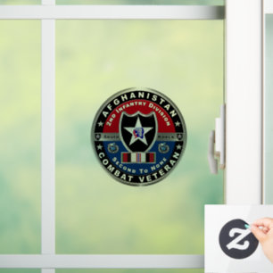 Abteilung Infanterie "Afghanistan Combat Veteran" Fensteraufkleber