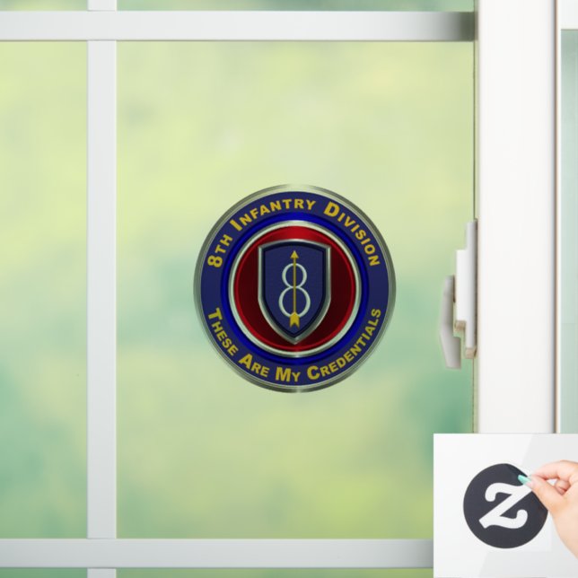 Abteilung Infanterie  Fensteraufkleber (Zuhause)