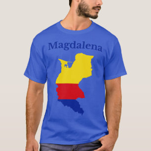Abteilung Magdalena Karte Kolumbien T-Shirt