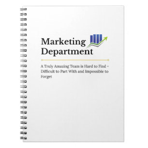Abteilung Marketing Notizblock