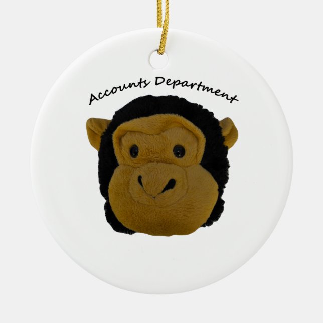Abteilung Rechnungswesen. Funny Gifts für Arbeitne Keramikornament (Vorne)