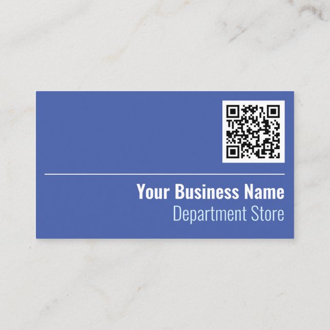 Abteilung Store QR Code Business Card Visitenkarte (Rückseite)