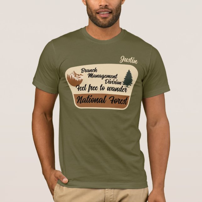 Abteilung Zweigstellenmanagement National Forest T-Shirt (Vorderseite)