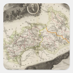 Abteilungs-De Hautes-Albes Quadratischer Aufkleber