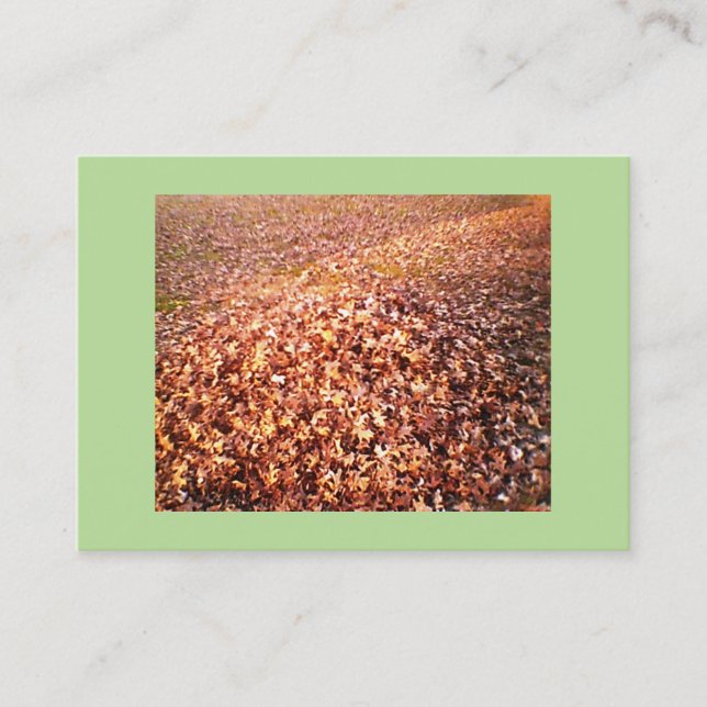 Abtragen und Entfernen von Blättern Visitenkarte (Vorderseite)