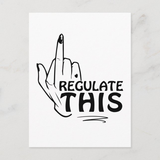 Abtreibung ist Gesundheit, Abtreibungsrechte Postkarte (Vorderseite)